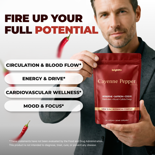 Cayenne Pepper 3000 mg –  240 Softgels (NEW 15 IN 1 BOTANICAL COMPLEX)