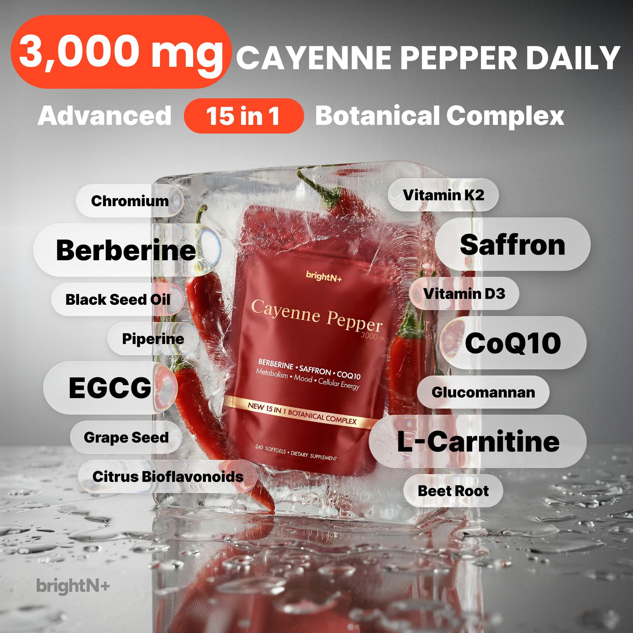 Cayenne Pepper 3000mg — 90 Softgels