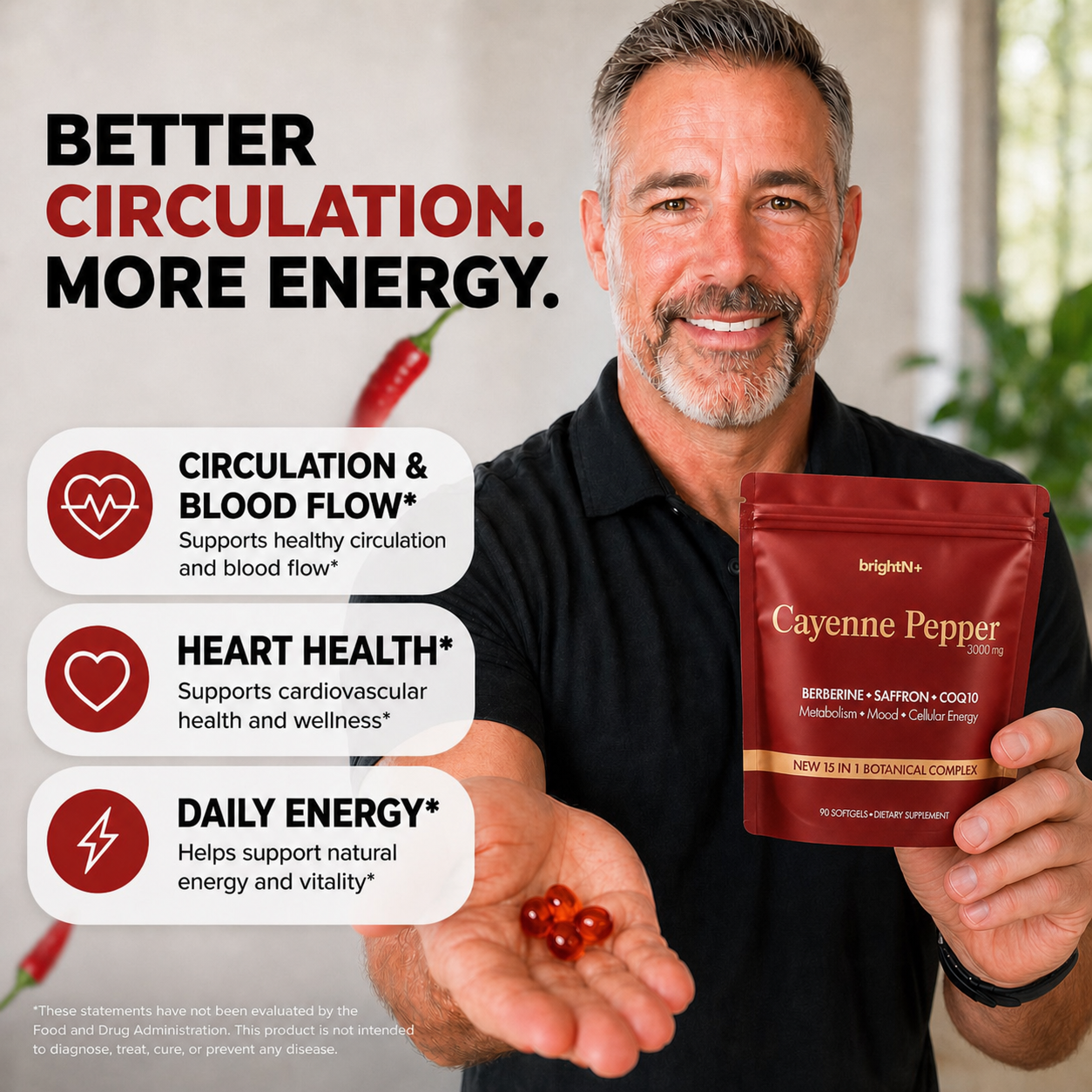 Cayenne Pepper 3000mg — 90 Softgels